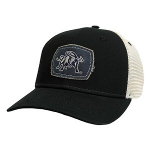 Black, Aggie Bull, Vintage, Cap, Hat
